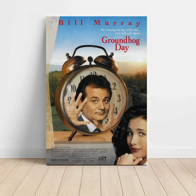 Groundhog Day (1993) Fine Art Movie Poster