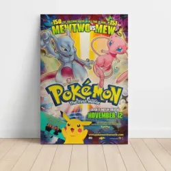 Pokémon: The First Movie (1998) Fine Art Movie Poster