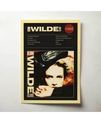 Kim Wilde – Close Fine Art Album Poster Wall Art