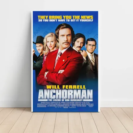 Anchorman: The Legend of Ron Burgundy (2004) Fine Art Movie Poster
