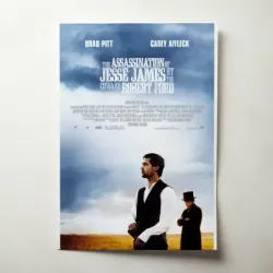 The Assassination of Jesse James by the Coward Robert Ford (2007) Fine Art Movie Poster