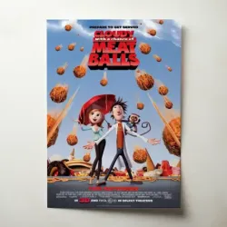 Cloudy with a Chance of Meatballs (2009) Fine Art Movie Poster