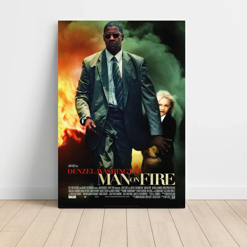 Man on Fire (2004) Fine Art Movie Poster