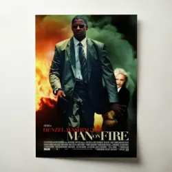 Man on Fire (2004) Fine Art Movie Poster