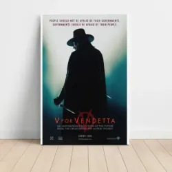 V for Vendetta (2005) Fine Art Movie Poster (Design 1)