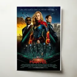 Captain Marvel (2019) Fine Art Movie Poster