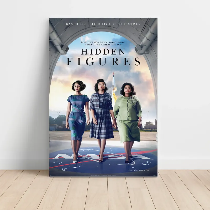 Hidden Figures (2016) Fine Art Movie Poster