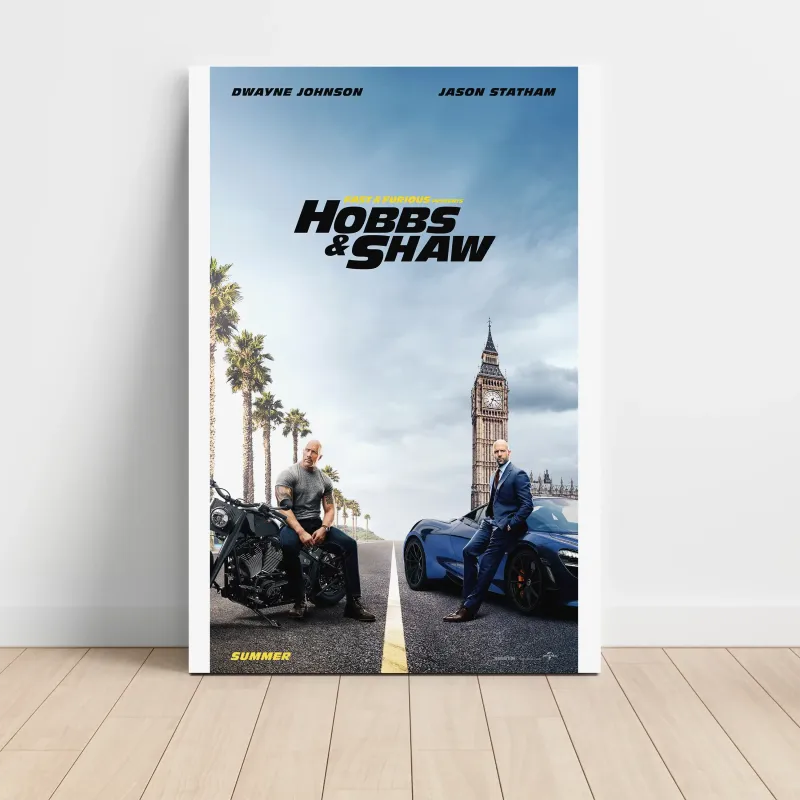 Fast & Furious Presents: Hobbs & Shaw (2019) Fine Art Movie Poster