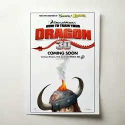 How to Train Your Dragon (2010) Fine Art Movie Poster