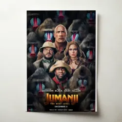 Jumanji: The Next Level (2019) Fine Art Movie Poster