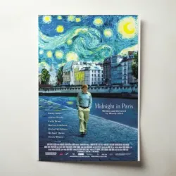Midnight in Paris (2011) Fine Art Movie Poster