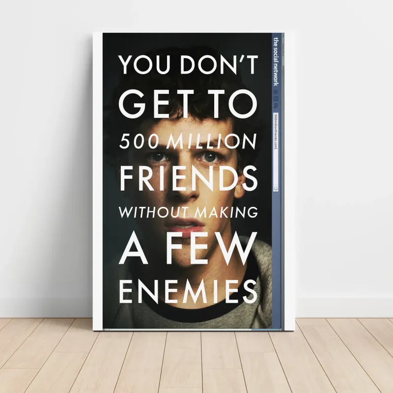 The Social Network (2010) Fine Art Movie Poster