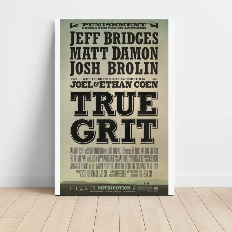 True Grit (2010) Fine Art Movie Poster