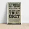 True Grit (2010) Fine Art Movie Poster
