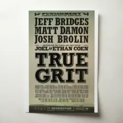 True Grit (2010) Fine Art Movie Poster