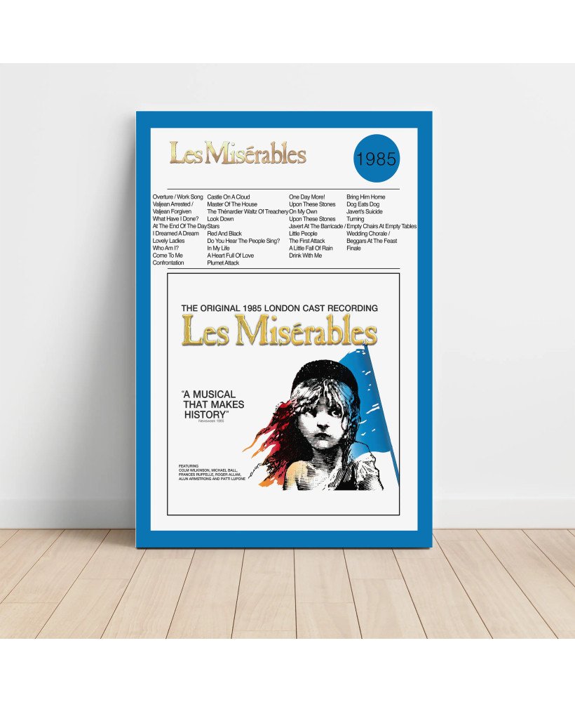 Les Misérables Fine Art Album Poster Wall Art