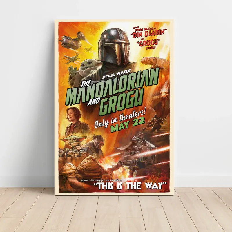 Star Wars: The Mandalorian and Grogu (2026) Fine Art Movie Poster