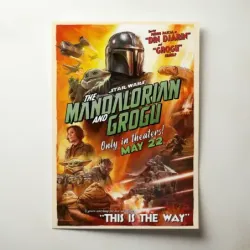 Star Wars: The Mandalorian and Grogu (2026) Fine Art Movie Poster