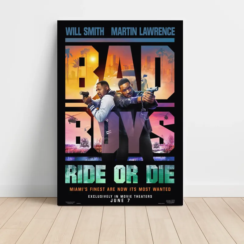 Bad Boys: Ride or Die (2024) Fine Art Movie Poster