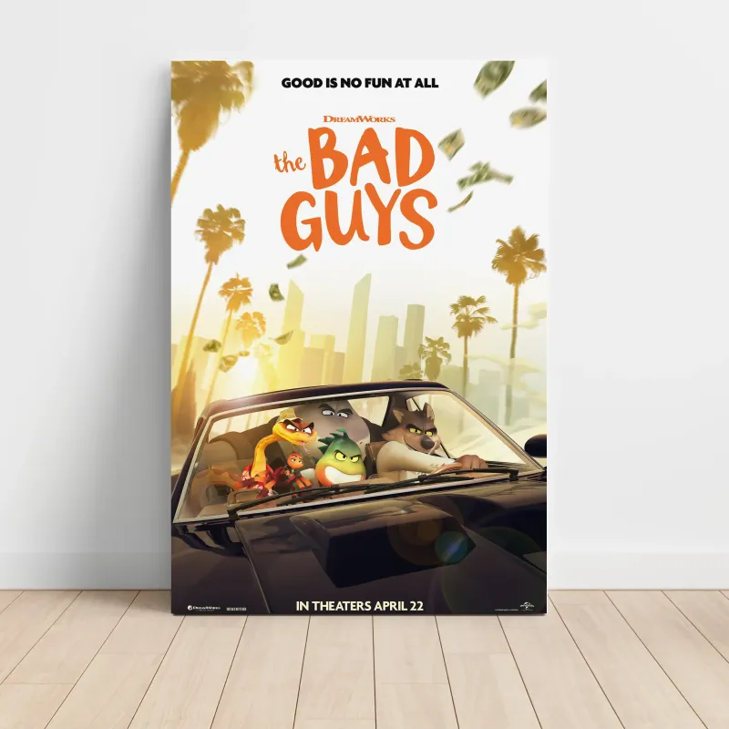 The Bad Guys (2022) Fine Art Movie Poster