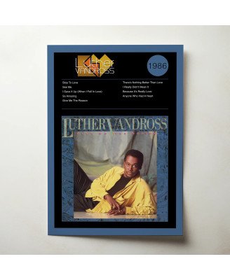 Luther Vandross - Give Me The Reason Fine Art Album Poster