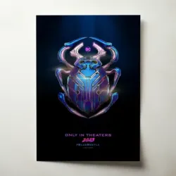 Blue Beetle (2023) Fine Art Movie Poster
