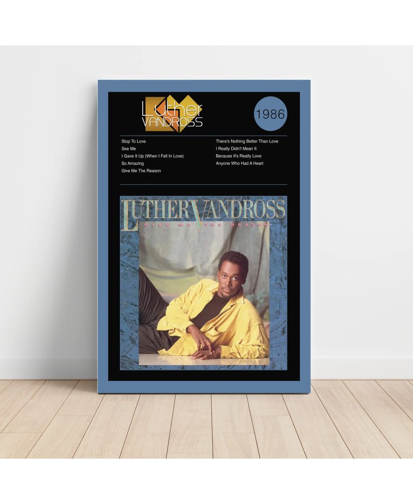 Luther Vandross - Give Me The Reason Fine Art Album Poster Luther Vandross - Give Me The Reason Fine Art Album Poster