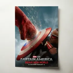 Captain America: Brave New World (2025) Fine Art Movie Poster