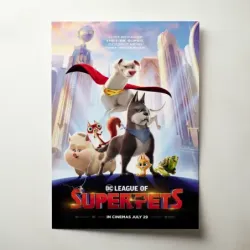DC League of Super-Pets (2022) Fine Art Movie Poster