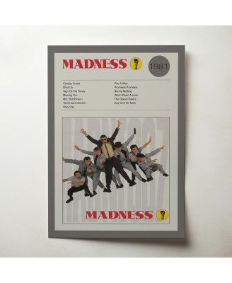 Madness 7 Fine Art Album Poster Music Wall Art