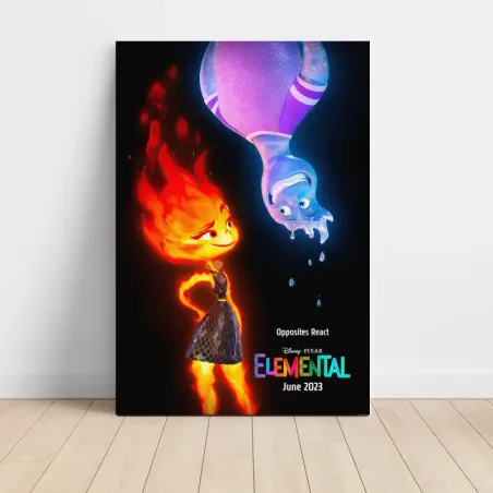 Elemental (2023) Fine Art Movie Poster