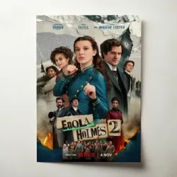 Enola Holmes 2 (2022) Fine Art Movie Poster