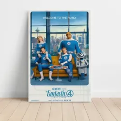 The Fantastic Four: First Steps (2025) Fine Art Movie Poster