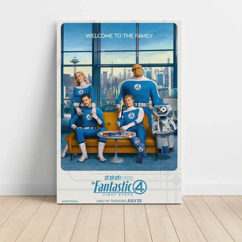 The Fantastic Four: First Steps (2025) Fine Art Movie Poster