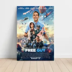 Free Guy (2021) Fine Art Movie Poster