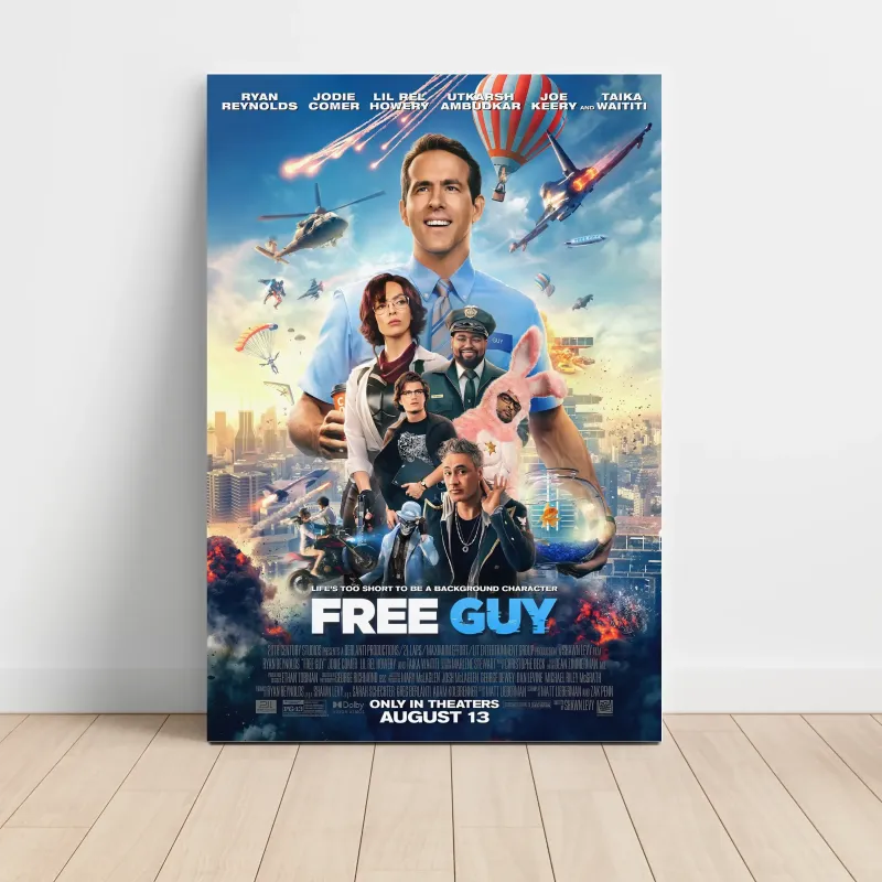 Free Guy (2021) Fine Art Movie Poster