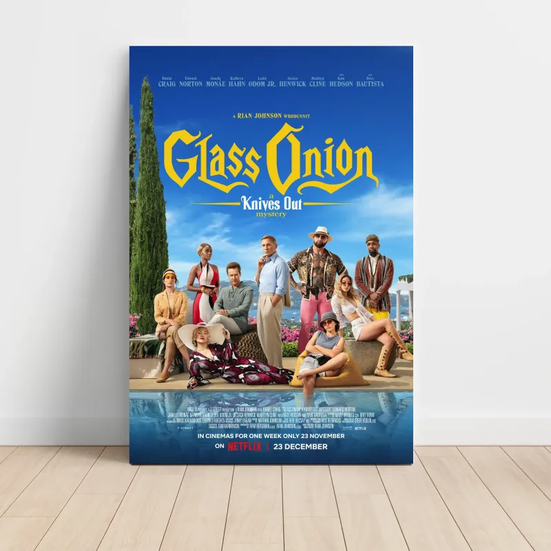 Glass Onion: A Knives Out Mystery (2022) Fine Art Movie Poster