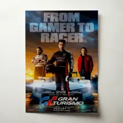 Gran Turismo (2023) Fine Art Movie Poster