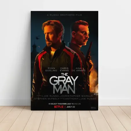 The Gray Man (2022) Fine Art Movie Poster