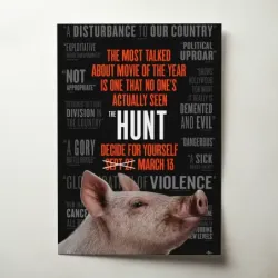 The Hunt (2020) Fine Art Movie Poster