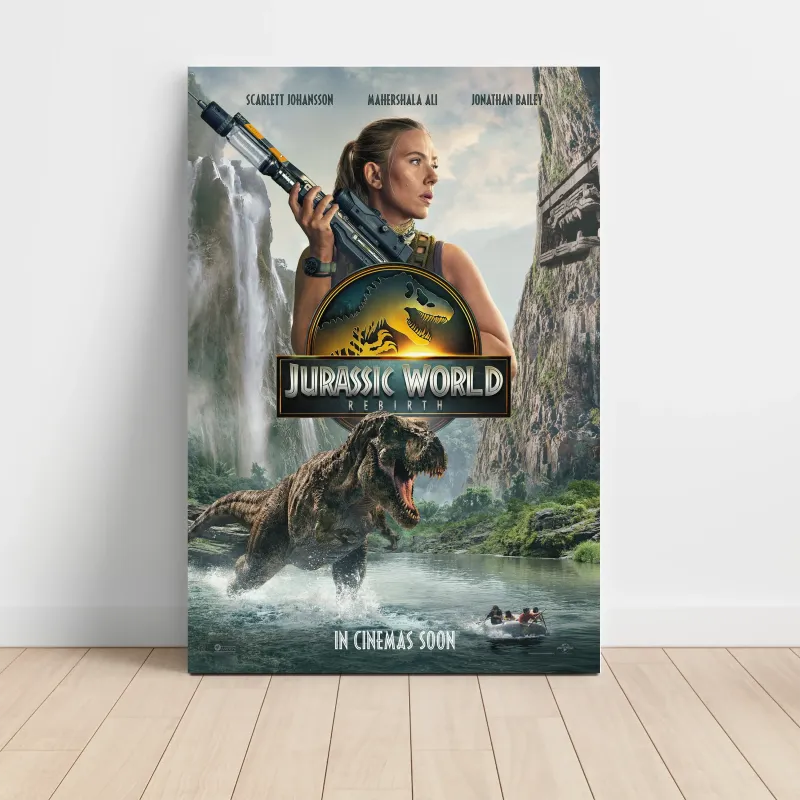 Jurassic World Rebirth (2025) Fine Art Movie Poster
