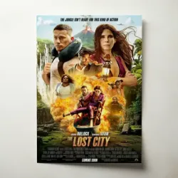The Lost City (2022) Fine Art Movie Poster