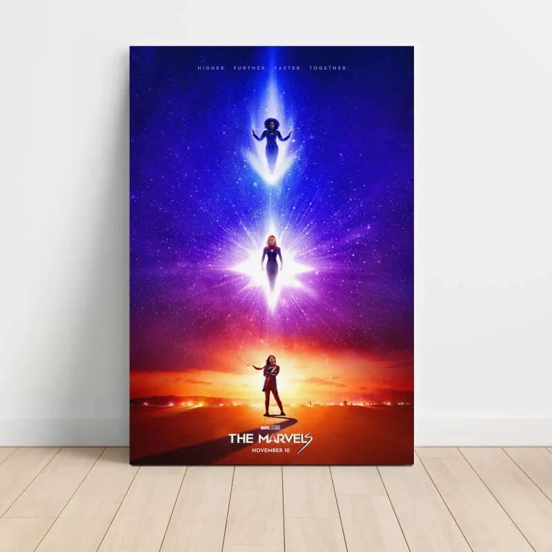 The Marvels (2023) Fine Art Movie Poster