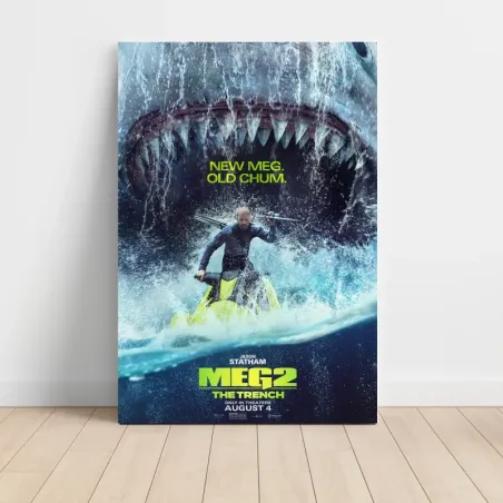 Meg 2: The Trench (2023) Fine Art Movie Poster