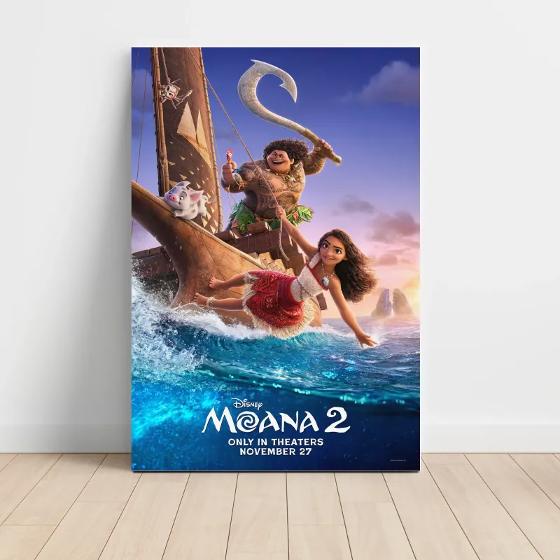 Moana 2 (2024) Fine Art Movie Poster