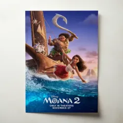 Moana 2 (2024) Fine Art Movie Poster