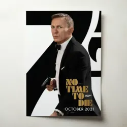 No Time to Die (2021) Fine Art Movie Poster
