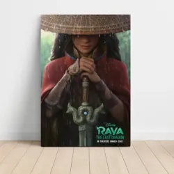 Raya and the Last Dragon (2021) Fine Art Movie Poster