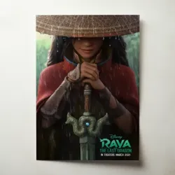 Raya and the Last Dragon (2021) Fine Art Movie Poster