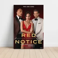 Red Notice (2021) Fine Art Movie Poster